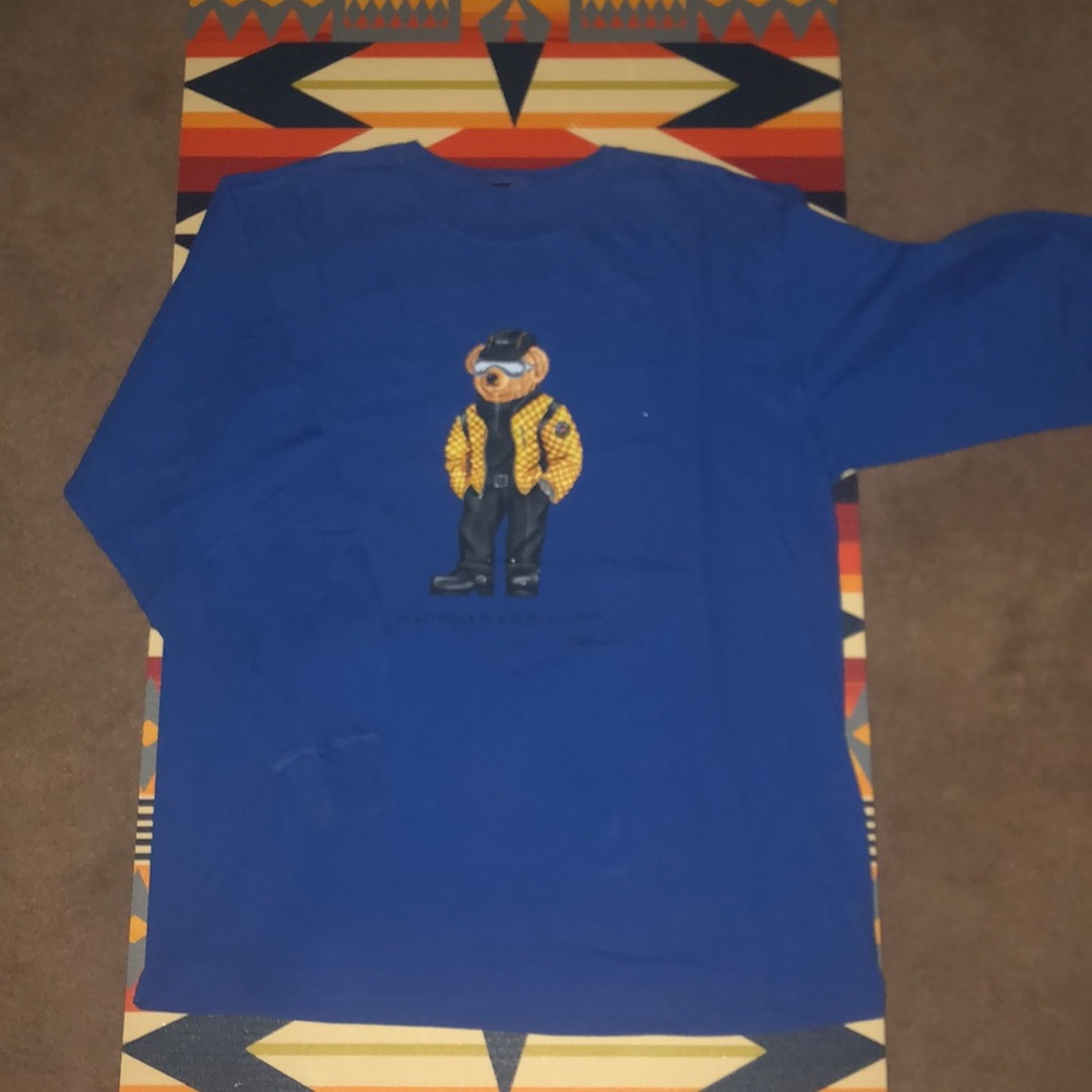 VINTAGE RALPH LAUREN POLO BEAR LONG SLEEVE T - Picture 3 of 3